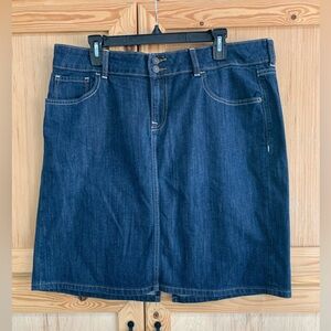 Old Navy Blue Pencil Skirt Knee-Length Casual Sz 16